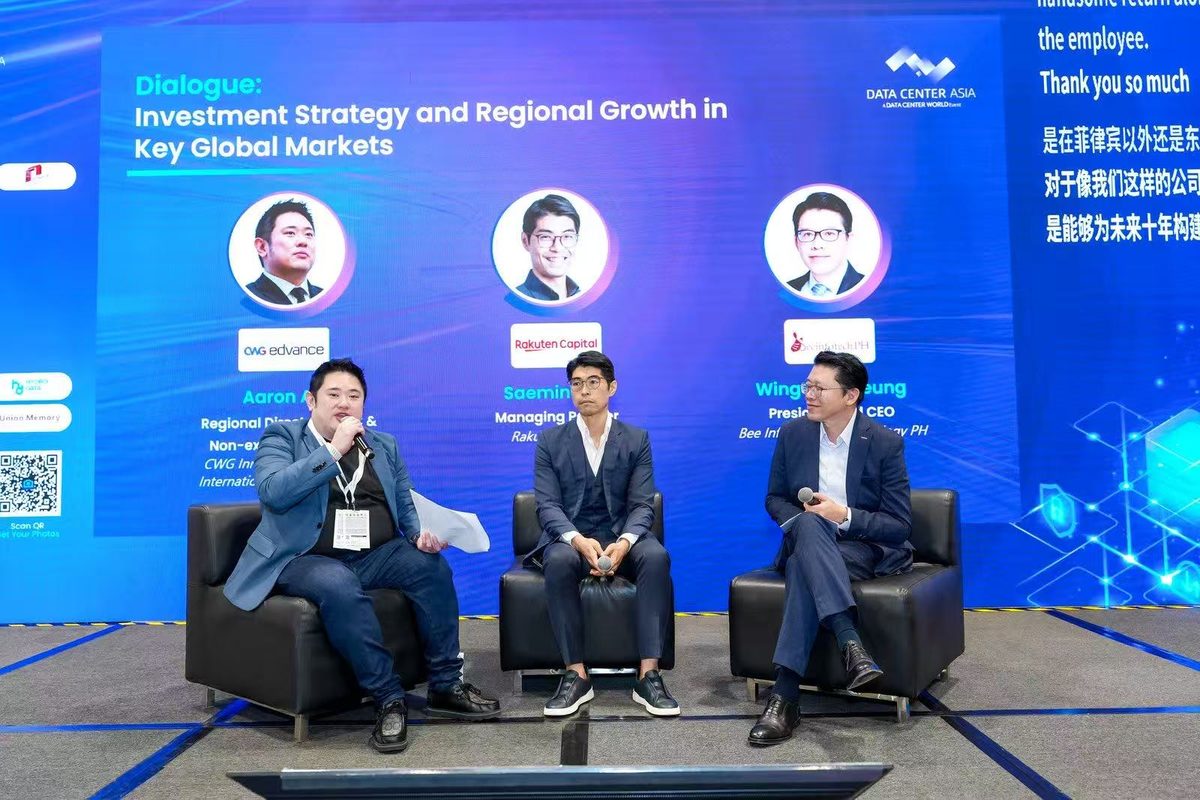 Aaron Ang on the investment and regional growth panel at Data Center Asia 2026